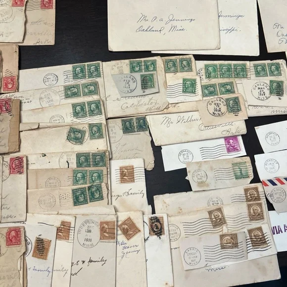 Vintage Stamped Envelopes Collection lot of 106 postmarked 1902-1960 - Picture 2 of 15